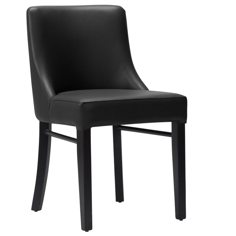 Merano Upholstered Side Chair - Black