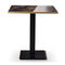 Black Gold Cappuccino Gloss Marble Laminate Restaurant Table Top - 25mm