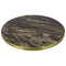 Black Gold Cappuccino Gloss Marble Laminate Restaurant Table Top - 25mm