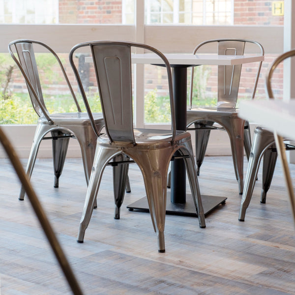 Tolix French Bistro Industrial Side Chair