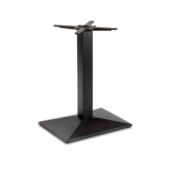 Pyramid Rectangular Single Pedestal Cast Iron Table Base