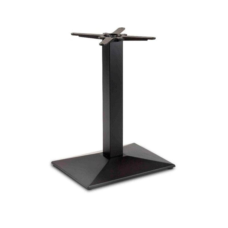 Pyramid Rectangular Single Pedestal Cast Iron Table Base