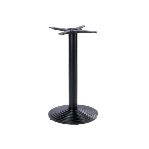 Ripple Round Black Cast Iron Table Base