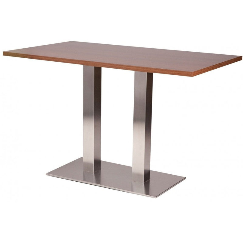 Danilo Stainless Steel Rectangle Twin Pedestal Table Base
