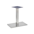 Danilo Stainless Steel Rectangle Single Pedestal Table Base