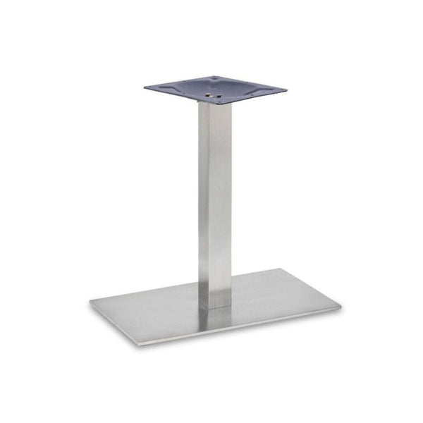 Danilo Stainless Steel Rectangle Single Pedestal Table Base