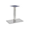 Danilo Stainless Steel Rectangle Single Pedestal Table Base