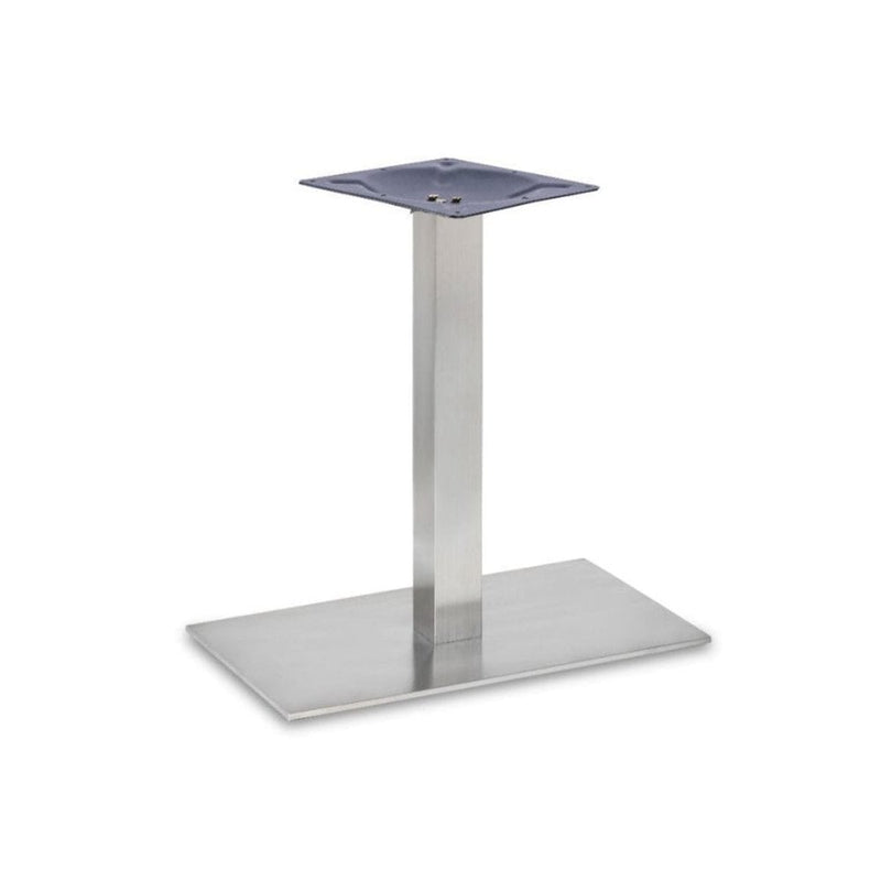 Danilo Stainless Steel Rectangle Single Pedestal Table Base