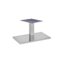 Danilo Stainless Steel Rectangle Single Pedestal Table Base
