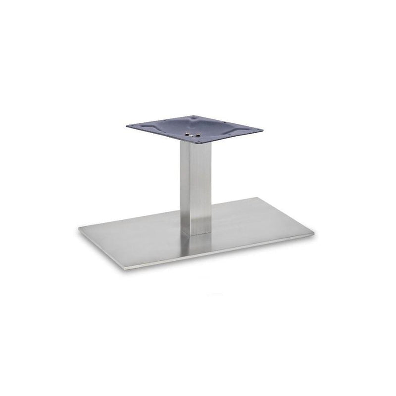 Danilo Stainless Steel Rectangle Single Pedestal Table Base