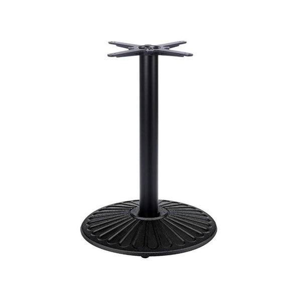 Crewe Medium Round Black Cast Iron Table Base