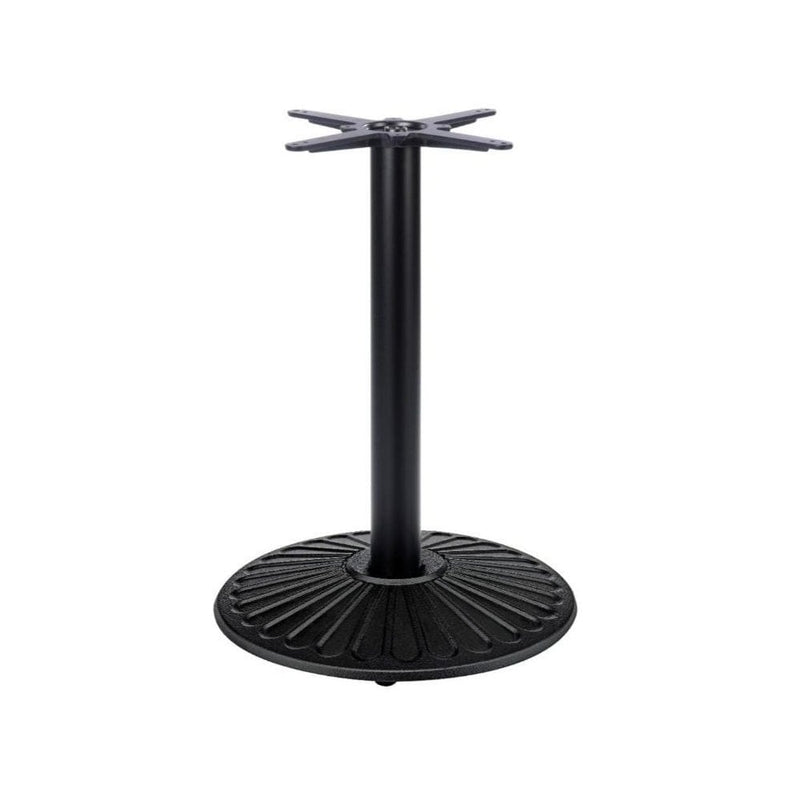 Crewe Medium Round Black Cast Iron Table Base