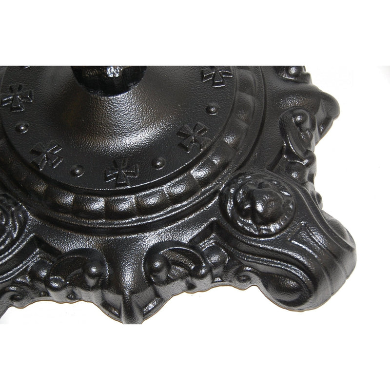 Hereford Ornate Bistro Black Cast Iron Table Base