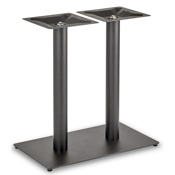 Profile Rectangle Twin Pedestal Cast Iron Table Base