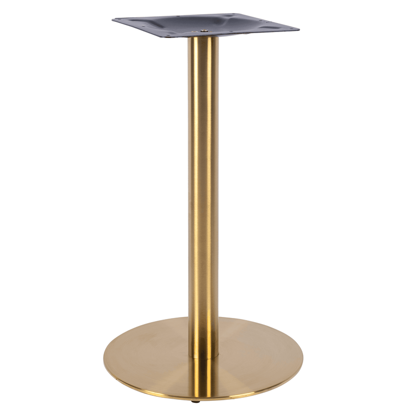 Zeus Round Vintage Brass Table Base - Small