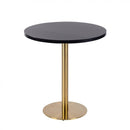 Zeus Round Vintage Brass Table Base - Small