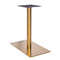 Zeus Brass Table Base - Rectangle Single Pedestal