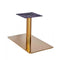 Zeus Brass Table Base - Rectangle Single Pedestal