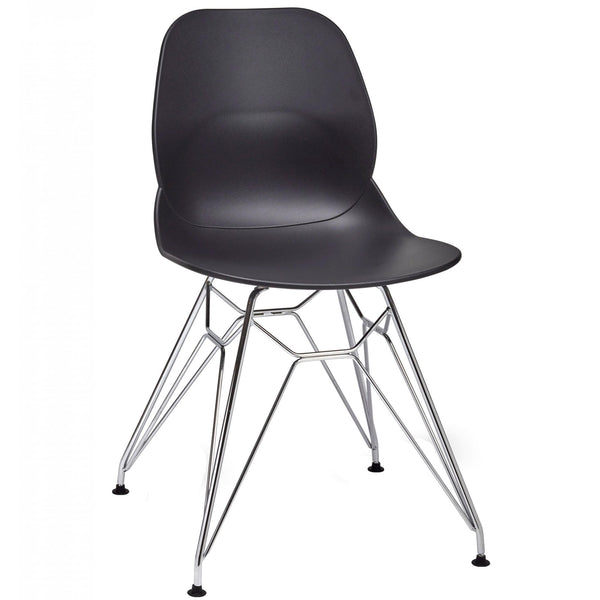 Shoreditch N Metal Side Chair - Chrome