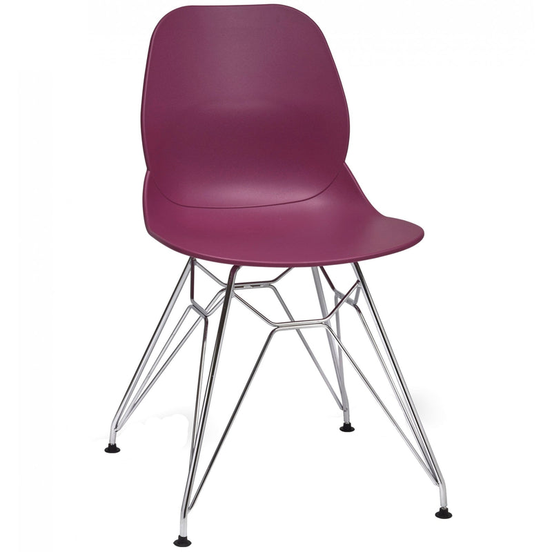 Shoreditch N Metal Side Chair - Chrome