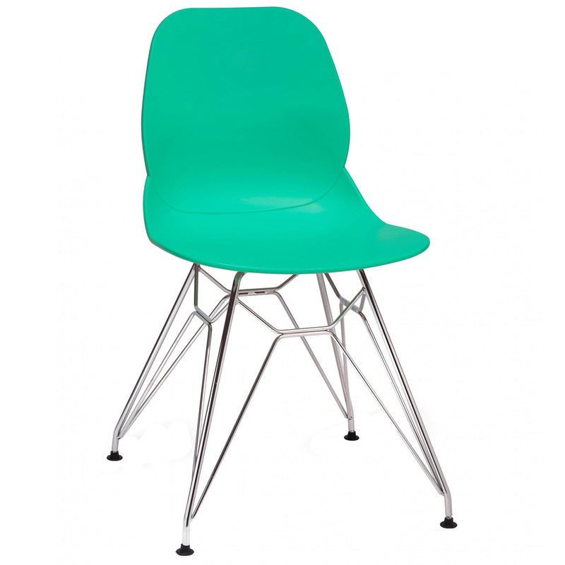 Shoreditch N Metal Side Chair - Chrome