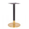 Zeus Round Brass Black Table Base - Small