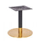 Zeus Round Brass Black Table Base - Small