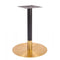 Zeus Round Brass Black Table Base - Large