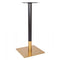 Zeus Square Brass Black Table Base - Large