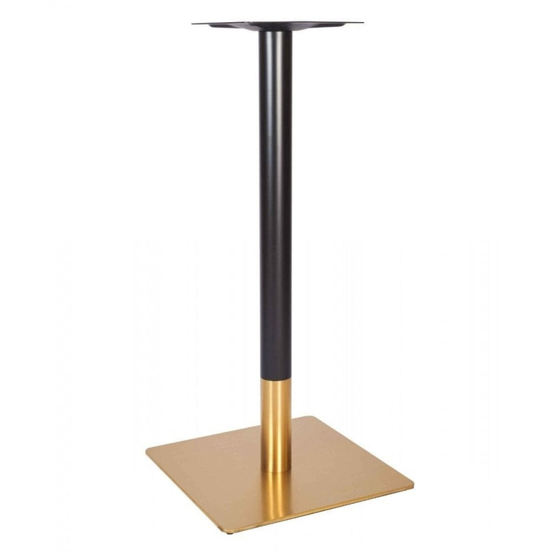 Zeus Square Brass Black Table Base - Large