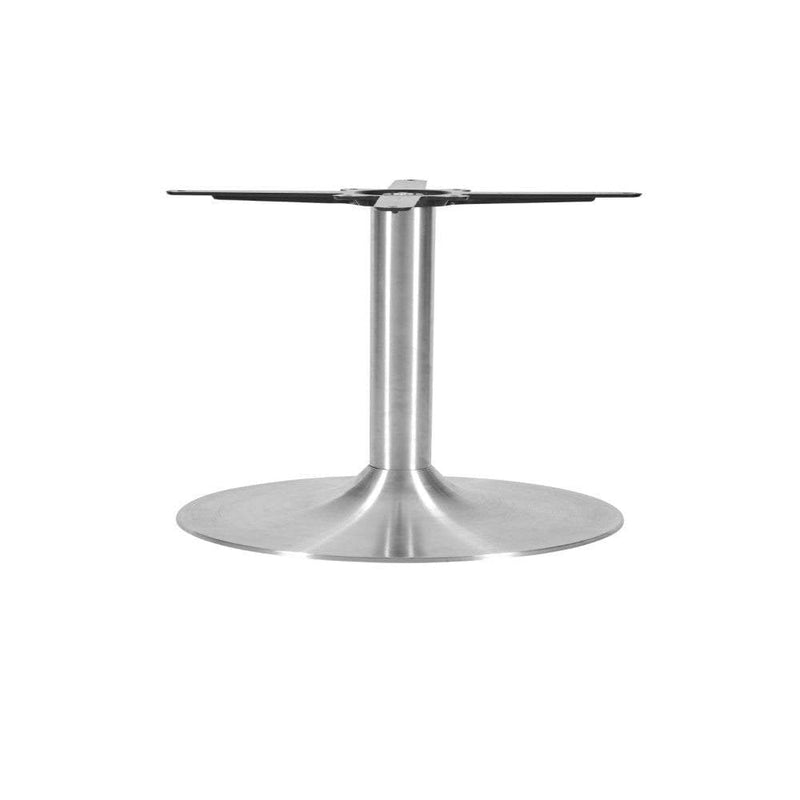 Trumpet Small Round Stainless Steel Table Base