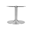 Trumpet Small Round Stainless Steel Table Base