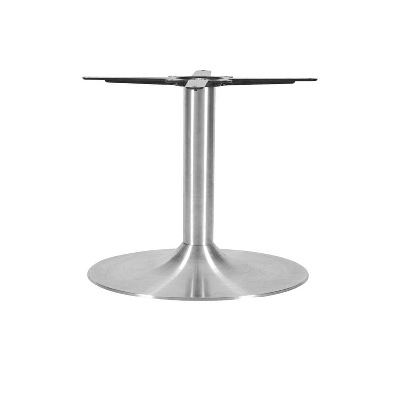 Trumpet Small Round Stainless Steel Table Base