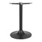 Trumpet Black Large Round Stainless Steel Table Base