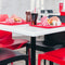 White Werzalit Outdoor Table Top