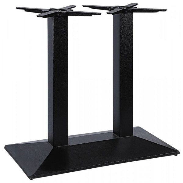Quattro Rectangular Twin Pedestal Cast Iron Table Base