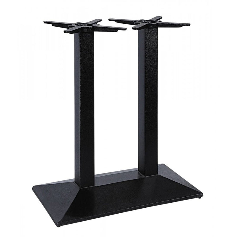 Quattro Rectangular Twin Pedestal Cast Iron Table Base