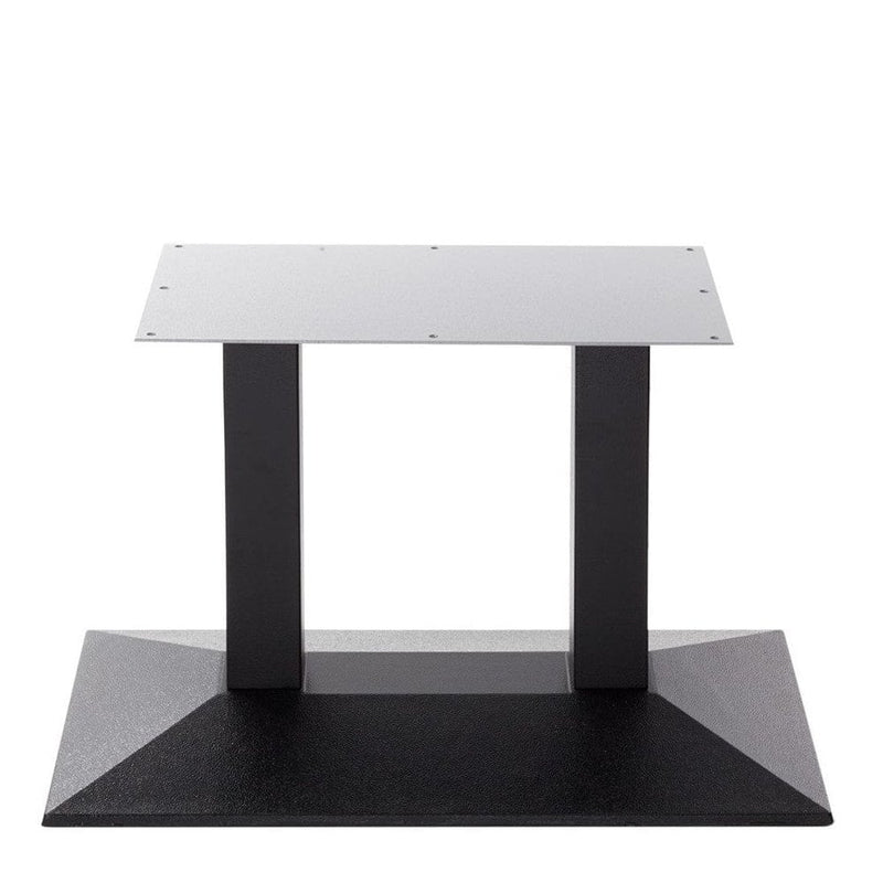 Quattro Rectangular Twin Pedestal Cast Iron Table Base