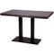 Forza Rectangle Twin Pedestal Cast Iron Table Base