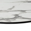 White Calacatta Marble Outdoor Laminate Restaurant Table Top