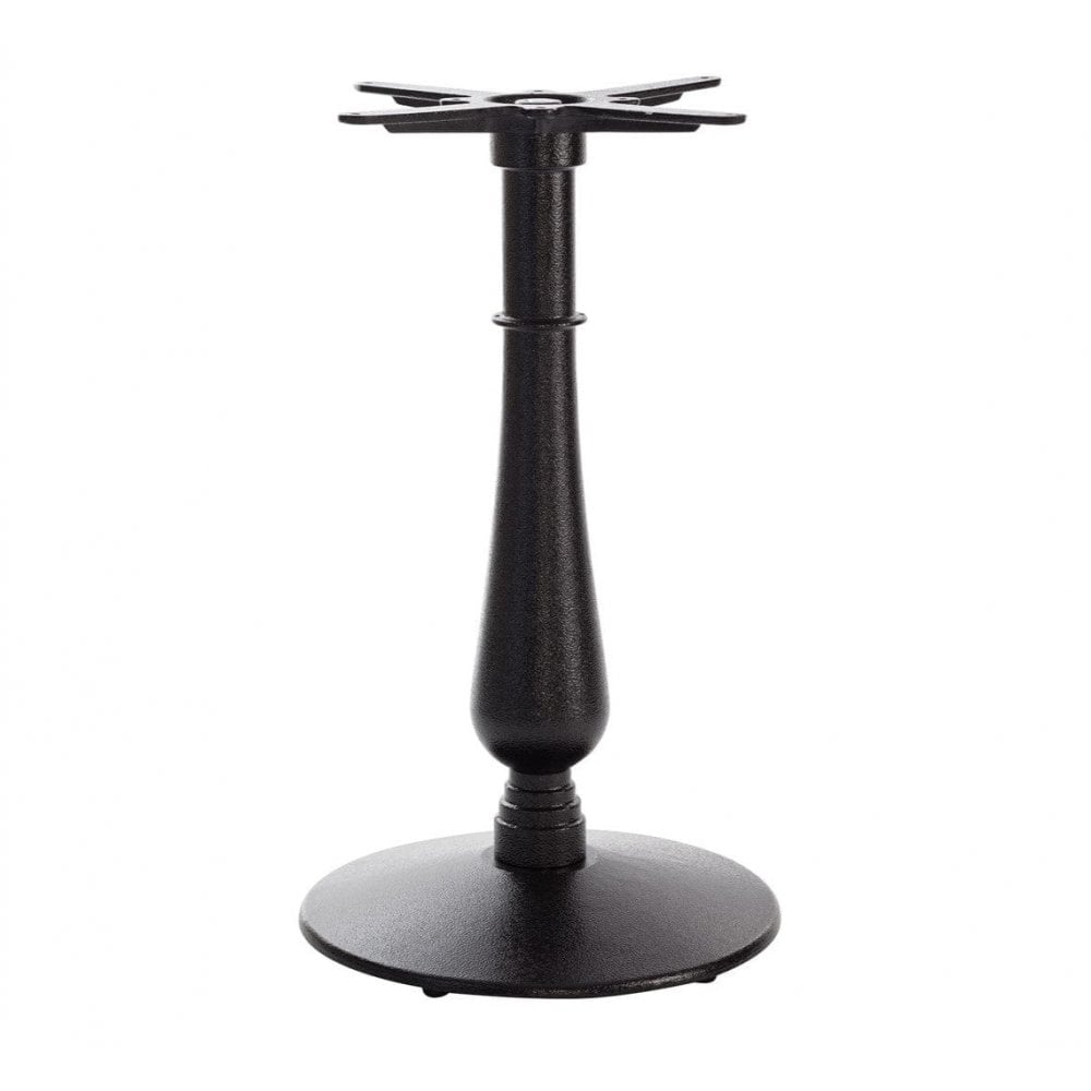 Candelabra Medium Black Round Cast Iron Table Base