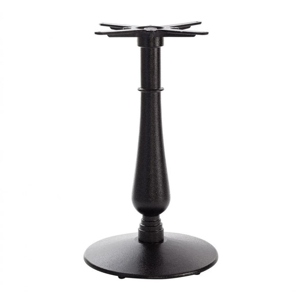 Candelabra Medium Black Round Cast Iron Table Base
