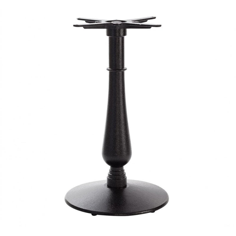 Candelabra Medium Black Round Cast Iron Table Base