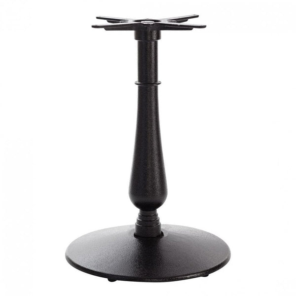 Candelabra Large Black Round Cast Iron Table Base