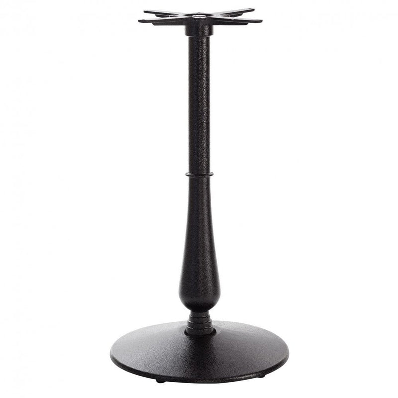 Candelabra Large Black Round Cast Iron Table Base