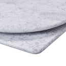 White Carrara Real Marble Restaurant Table Top - 20mm - Bullnose Edge