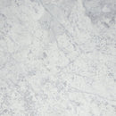 White Carrara Real Marble Restaurant Table Top - 20mm - Bullnose Edge