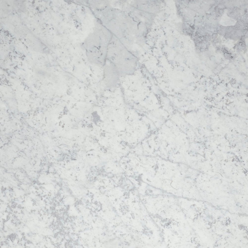 White Carrara Real Marble Restaurant Table Top - 20mm - Bullnose Edge