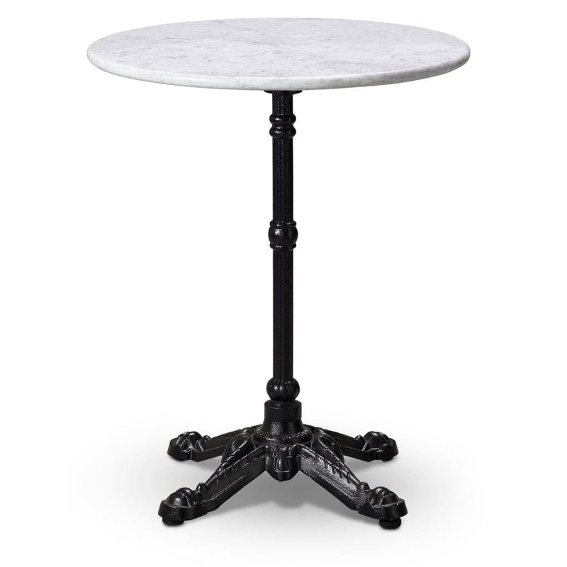 White Carrara Real Marble Restaurant Table Top - 20mm - Bullnose Edge