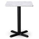 White Carrara Real Marble Restaurant Table Top - 20mm - Bullnose Edge